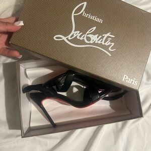 Christian Louboutin Black and Red Stilettos